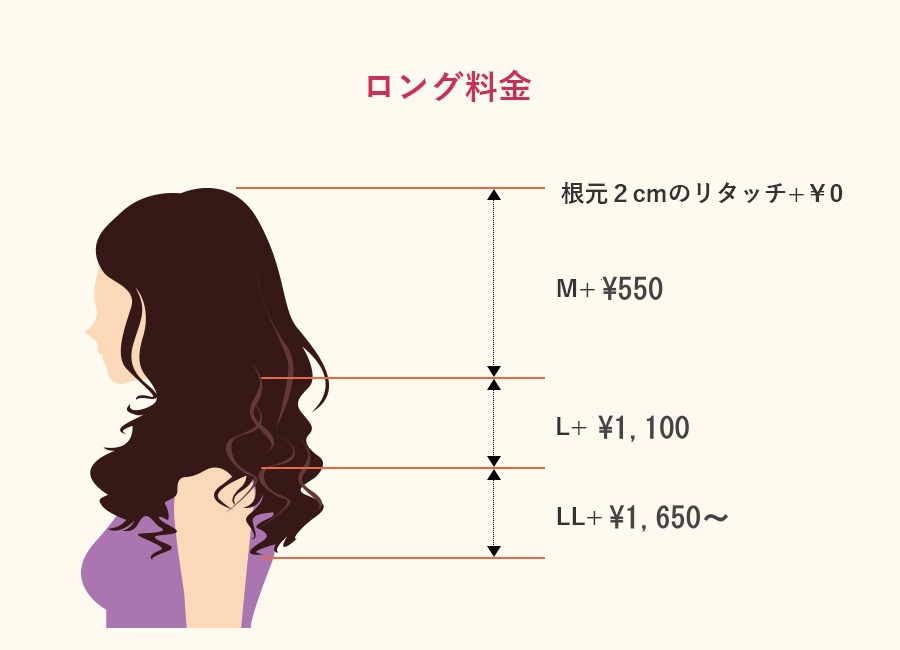 カラーロング料金